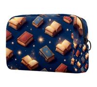 etoenbrc Magic Books - Trousse da viaggio per trucchi, riutilizzabile, grande, per adolescenti, ragazze, donne, 18,5 x 7,6 x 13 cm, Multicolore 3, Taglia unica