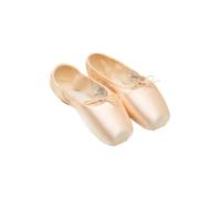 Etoile Balance European ES0160L per Bloch Scarpette da Punta Forma Arcuata Punte Sport Danza Classica Nastri Ballerina Relax Saggio Prova Spettacolo Ballo Insegnante (Rosa Pianta 1x, 3.5)