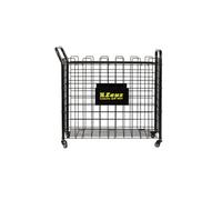 Etoile Cesto Portapalloni Ball Cart per Zeus Sport Calcio Calcetto Relax Fitness Palestra Training Allenamento Pallone Palloni Ruote Trasporto Carrello Partita Gara (Nero, 60 X 94 X 94 cm)