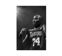 ETOMEY Kobe Bryant Lakers Stampa artistica su tela, poster da parete con stampa artistica per soggiorno, camera da letto, decorazione senza cornice, 30 x 45 cm