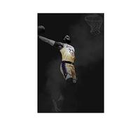ETOMEY Lebron James LA Lakers - Poster su tela, decorazione artistica da parete, per soggiorno, camera da letto, 50 x 75 cm