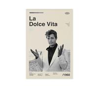 ETOMEY Poster del film La Dolce Vita, Marcello Mastroianni, Federico Fellini, stampa artistica da parete per soggiorno, camera da letto, decorazione, senza cornice, 30 x 45 cm