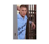 ETOMEY Poster su tela con attore cinematografico Wentworth Miller, Prison Break, decorazione per camera da letto, sport, ufficio, stanza, regalo, senza cornice, 30 x 45 cm