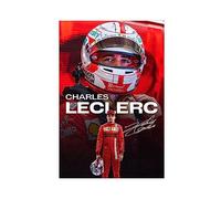 ETOMEY Poster su tela di Charles Leclerc F1, decorazione per camera da letto, sport, ufficio, camera da letto, regalo, senza cornice, 30 x 45 cm