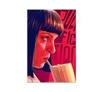 ETOMEY Poster su tela, motivo: Pulp Fiction, decorazione per camera da letto, sport, ufficio, camera, regalo, senza cornice, 50 x 75 cm