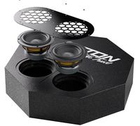 Eton RES5FLAT 2x13cm Subwoofers Attivi per La Supporto Ruota di Scorta,Scorta