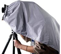 eTone 4x5 Dark Cloth Cuffia di messa a fuoco argento nero per proteggere da imballaggi di grandi dimensioni della fotocamera Focusing Hood Silver Black for Large Format Camera Wrapping Protection