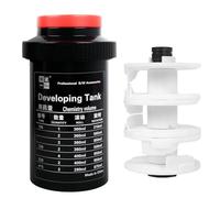 eTone Serbatoio di avvolgimento professionale, capacità a 3 spirali per 120, 127, 135 e 4 x 5 negativi in bianco e nero, attrezzatura per lo sviluppo della camera oscura