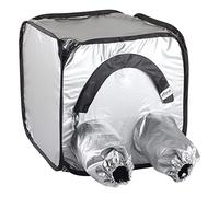 eTone - Tenda di ricambio per film 4 x 5, 5 x 7 fogli, con chiusura rapida, pellicola di grandi dimensioni, 50 x 50 x 50 cm, argento, No