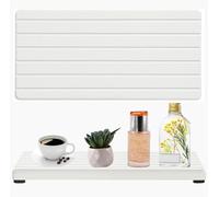 ETONSUNNY 2PCS Sottobicchieri in Terra Di Diatomee Assorbenti, Il Vassoio di Fango Diatom con alto Tasso di Assorbimento per Sottobicchieri Assorbenti dell'acqua della Cucina (Bianco)