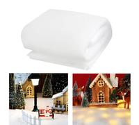 ETONSUNNY Neve Finta Natalizia,240 * 80cm Neve Artificiale per Decorazioni,Soffice,Morbido e Candido di Decorazioni Albero di Natale,Neve Finta Decorazioni Natalizie (5M LED Luce)