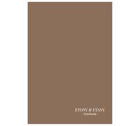 ETONY & ETANY Ember Grain Notebook: Minimalist A5 Lined Journal for Calm, Focus & Daily Writing: A Clean, Modern Notebook in Smoky Cocoa Brown - Perfect for Journaling, Notes, Planning & Productivity