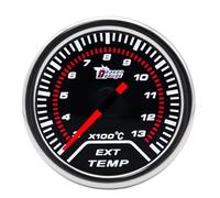 ETOPARS Universale Auto Scarico Gas Temperatura Manometro 2 Pollici 52mm Temperatura Gas di Scarico Misuratore Puntatore Indicatore Calibro Bianco Luce Temperatura Gas Strumenti Fumo