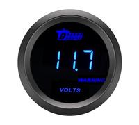 ETOPARS Universale Auto Tensione Manometro 2 Pollici 52mm Voltmetro Misuratore Digitale Volt Indicatore Calibro Blu Luce Tester Volt Strumenti Lente Tinta Fumo
