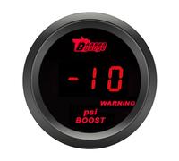 ETOPARS Universale Auto Turbo Boost Manometro 2 Pollici 52mm Turbo Boost Misuratore Digitale Psi Boost Indicatore Calibro Rosso Luce Boost Pressione Strumenti Lente Tinta Fumo