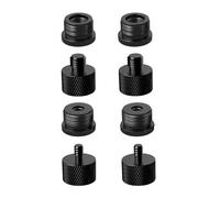 Etour Set di 8 adattatori per microfono da 5/8 femmina a 3/8 maschio, 3/8 femmina a 5/8 maschio, 5/8 femmina a 1/4 maschio e 1/4 femmina a 5/8 maschio, adattatore filettato per microfono per microfono