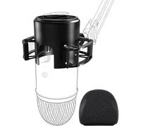 Etour Shock Mount per Blue Yeti con griglia paraspruzzi molla ammortizzatore adattatore vite compatibile con supporto microfono cantilever, per scatti
