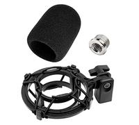 Etour Supporto Antiurto per Microfono AT2020 supporto microfono con filtro pop, supporto clip per ammortizzatore di vibrazioni compatibile con AT2020USB+ AT2035 ATR2050 AT3035 AT3060