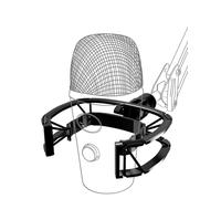 Etour Supporto antiurto per microfono nano blu con filtro anti-pop, sospensione antivibrazione, supporto elastico antiurto con clip per microfono con adattatore a vite da 3/8" o 1/4" compatibile con