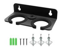Etour Supporto per microfono multiplo per microfono, organizer per microfoni dinamici, cablati e wireless, montaggio a parete o imbottitura in gomma da 5/8"-27 o 3/8"-16 filettato, fino a 2 microfoni