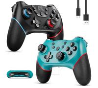 Etpark 2 Pack Controller per Switch, Bluetooth Gamepad per Switch/Switch 2/Lite/OLED, Pro Controller con Hall Joystick, Wake up, Vibrazione, Turbo, 6-Axis Gyro, Pulsante Programmabile