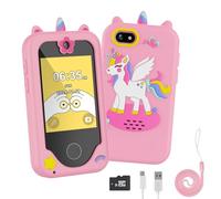 Etpark Telefono Giocattolo per Bambini, Smartphone per Bambini e Bambina, 2,8" Cellulare per Bambini, Smartphone per Bambini, Regalo per Bambina dai 3 ai 12 Anni, con Giochi, Telecamera, Musicale