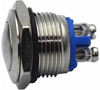 ETPBRIMSF Micro Interruttore 10pcs 1 6 mm Interruttore del Pulsante di Metallo Auto-Reset Avvio dell'interruttore Alimentazione Senza Blocco Impermeabile(17)