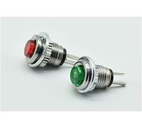 ETPBRIMSF Micro Switch 5pcs 2pin Button 8mm 0,5a 250 V AC Pulsante Reset Interruttore Rotondo DS-101(Mixed Color)