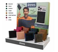 Etres KIT 12 PZ SMART WALLET 5 BLACK + 1 PER COLORE CON EXPO