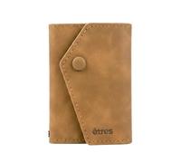 ETRES Portafoglio Magnetico ICON Easy - Compatibile con iPhone 17/16/15/14/13/12 - Protezione RFID, in PU Leather - 2 Slot Carte + Tasca Contanti - Compatto, Unisex, Antiscivolo (botton beige)
