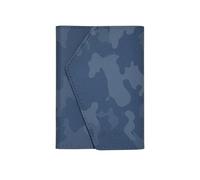 Etres Portafoglio Roma Classic Made in Italy Magnetico per Smartphone, Vera Pelle, Compatibile con MagSafe, Protezione RFID, Fino a 7 carte, ampio spazio contanti (CAMOUFLAGE, BLU)