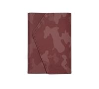 Etres Portafoglio Roma Classic Made in Italy Magnetico per Smartphone, Vera Pelle, Compatibile con MagSafe, Protezione RFID, Fino a 7 carte, ampio spazio contanti (CAMOUFLAGE, ROSSO)