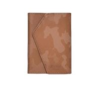 Etres Portafoglio Roma Classic Magnetico per Smartphone, Vera Pelle, Compatibile con MagSafe, Protezione RFID, 3 Scomparti, Fibra di Carbonio, Moderno (CAMOUFLAGE, BROWN)