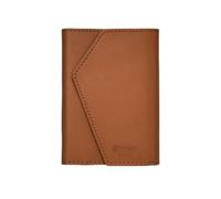 Etres Portafoglio Roma Classic Magnetico per Smartphone, Vera Pelle, Compatibile con MagSafe, Protezione RFID, 3 Scomparti, Fibra di Carbonio, Moderno (CLASSICO, BROWN)