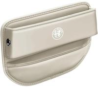 ETRFUNB Scatola Organizzatrice per Spazio Sedile Auto per Alfa Romeo Montreal, Portaoggetti Riempitivo Multifunzionale Anteriore Pratico Accessori,Beige