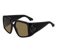 Etro 0038/S 807-2M Women's Square Sunglasses - Black Frame, Brown Lenses