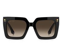 ETRO 0089/S Unisex Sunglasses - Black Frame, Brown Gradient Lenses