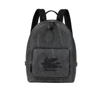 Etro, ,Bags ,Uomo ,Nero ,ONE SIZE Zaino Nero con Motivo Paisley e Logo