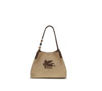 Etro Beige Raffia Shoulder Bag