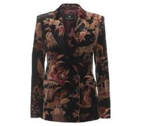 Etro - Blazer Doppiopetto in Velluto - - Jackets - Donna - Nero - M