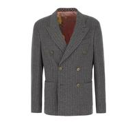 Etro - Blazer Multicolor in Misto Lana - - Jackets - Uomo - Grigio - L