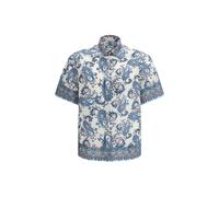 Etro Blue Cotton Pattern Shirt - XL