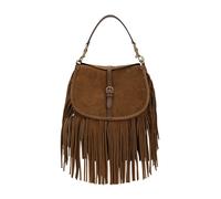 Etro - Borsa a spalla media in pony di camoscio con frange - - Bags - Donna - Marrone - ONE SIZE