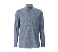 Etro - Camicia in Cotone con Stampa Floreale All-Over - - Shirts - Uomo - Blu - 6XL