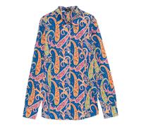 Etro - Camicia in Cotone Elasticizzato con Motivo Paisley Foglie - - Blouses & Shirts - Donna - Multicolore - S
