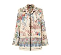 Etro - Camicia in twill con stampa flora e fauna piazzata - - Blouses & Shirts - Donna - Multicolore - M