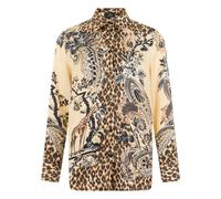 Etro - Camicia in twill di seta con motivo animalier - - Blouses & Shirts - Donna - Multicolore - S