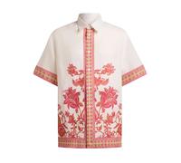Etro - Camicia oversize in lino con stampa floreale piazzata - - Shirts - Uomo - Multicolore - M