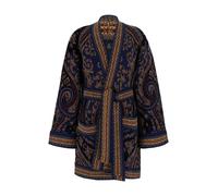 Etro - Cardigan Ricamato Geometrico con Cintura - - Knitwear - Donna - Multicolore - S