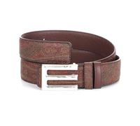 Etro - Cintura in pelle liscia - - Accessories - Donna - Beige - 105 CM